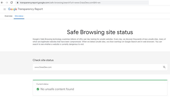 detect safe browsing 4.6.2